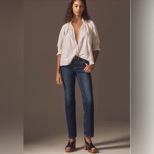 Closed Junna Low Rise Crop Straight Leg Jeans 28